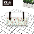 Custom Forest Animal Style PU Cuero Bag Bag Cosmetic Bag Case y bolso multifuncional