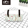 Custom forest animal style PU leather handbag cosmetic bag pencil case&bag multifunctional bag