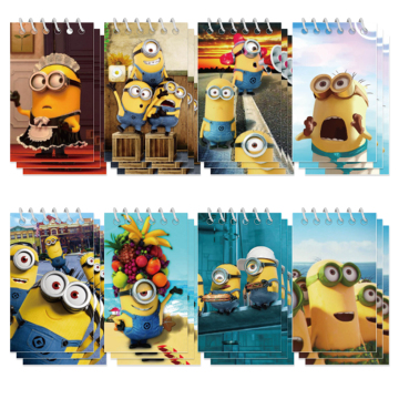 Creative Cartoon Flip Coil Book: Minions Mini Notepad Notebook - Search Engine
