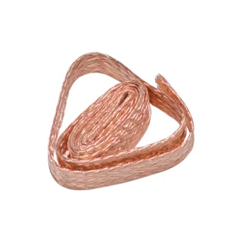 1m 11mm Flat Pure Copper Braid Copper Braid Lead Wire High Flexibility Cable Bare Ground Lead Wire