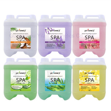 5L Vegan Organic Spa Shower Gel with Lavender Aroma, Rich Foam, Whitening, Moisturizing Hyaluronic Acid Bath Gel