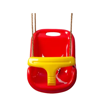 Factory Direct Price Red and Yellow Plastic Baby Chair - High Back Toddler Swing Chair