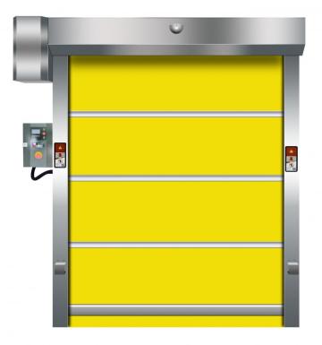 Industrial stainless steel roller shutter high speed door