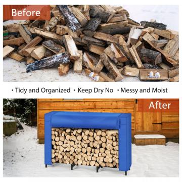 Azul Oxford Taber Cover Firewood Rack Outdoor
