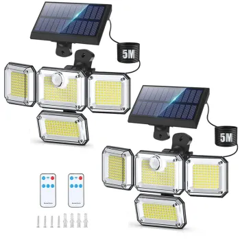 2024 LED Solar Garden Lights: Advanced 333-LED Motion Sensor Lighting for Enhanced Outdoor and Indoor Security