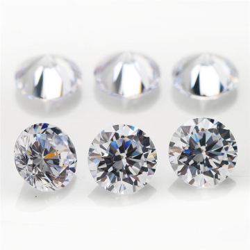1000 pcs/tas AAA Sintetis Kubik Zirconia Stones - Putih Berlian Bulat Cut