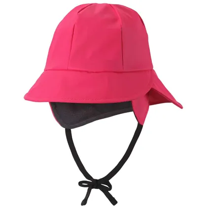 Yellow Waterproof Plastic Rain Hats for Pu Kids Rain Gear Accessories