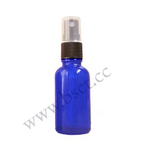 30ml cobalt blue glass spary bottle with mist sprayer