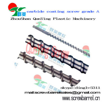 Cemented carbide screw and barrel coating class A
