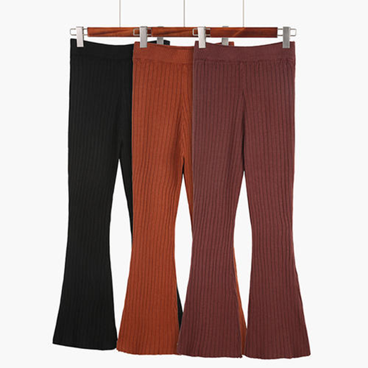 Knitted Flared Pants