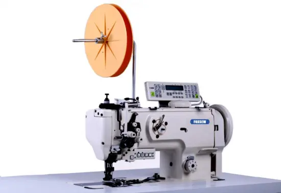 Double Needle Heavy Duty Velcro Attaching Sewing Machine with Split Needle Bar