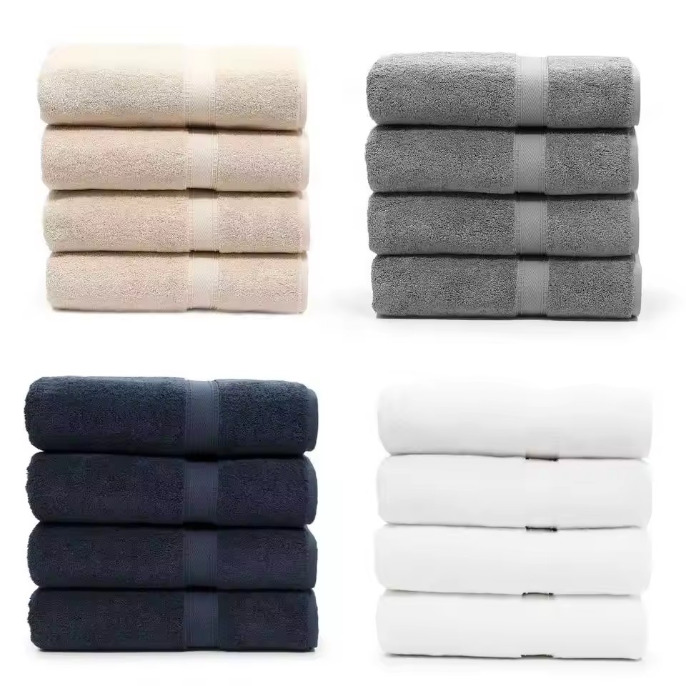 Cheap bath towels 100% cotton hotel high quality