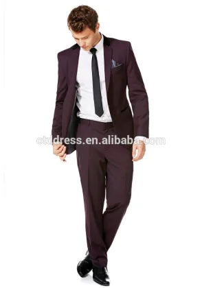 New stylish top brand coat pant men suit 2015 New design
