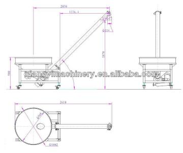 screw feeding machine hoister machine