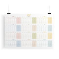 Custom Large One Page Wall Calendar