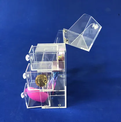 Customized Cosmetics Shop Acrylic Perfume Makeup Organizer Display Stand