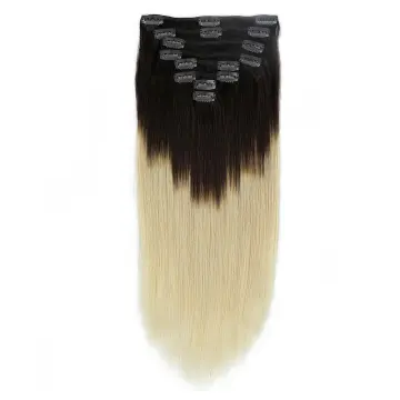 Wholesale double drawn weft  clip Hair remy Clip hair extension products on sale