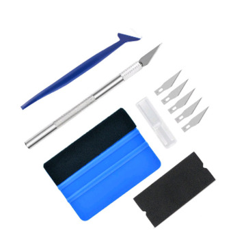 10 Pcs Set Vinyl Wrap Tool Kit with Squeegee, Cutter, Knife, and Plugging Tools