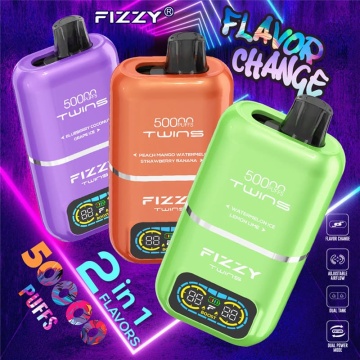 Fizzy Twins 50000 Puffs Dual Flavors High Quality