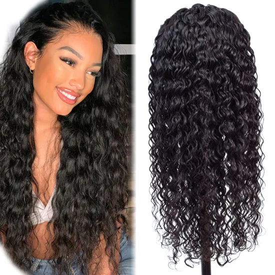 Water Wave High Quality Lace Front Wigs With Baby Hair Transparent Lace  Wholesale Brazilian Virgin Human Hair Lace Front Wigs
