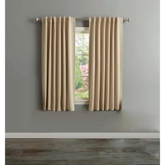 Customizable Pure Color White Curtains for Living Room and Kitchen