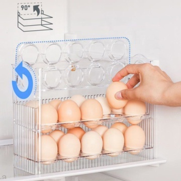 Stackable Fridge Egg Storage Container with Lid