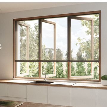 Lingyin Construction Materials Ltd Finestra battente in alluminio di nuovo design in alluminio con accessori