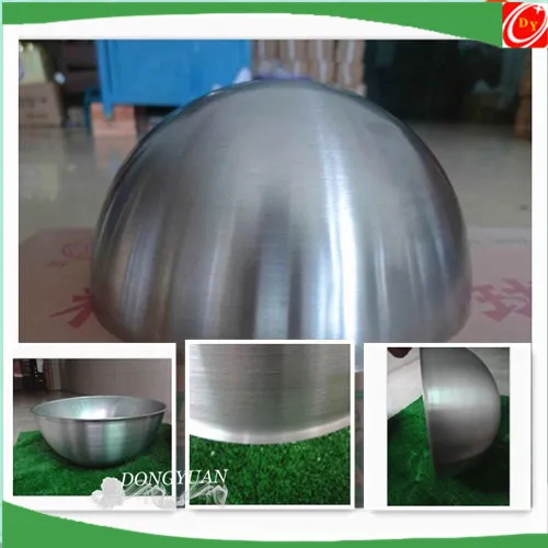 hollow aluminum ball with flange , half ball with hole