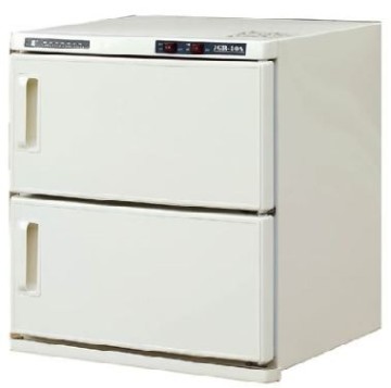 Electric T owel warmer, 2-door, 2-shelf
