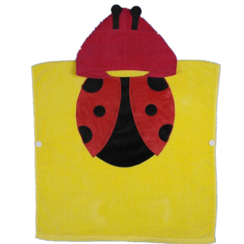 Microfiber printing cartoon swim poncho