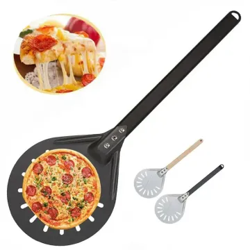 Baking Homemade Gourmet Pizza Paddle Stainless Steel Pizza Peel & Cutter Cake Spatula Pizza Paddle