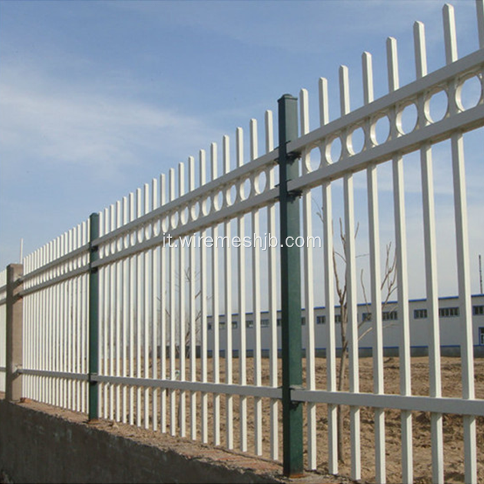 Recinzione decorativa in acciaio zincato verniciato a polvere