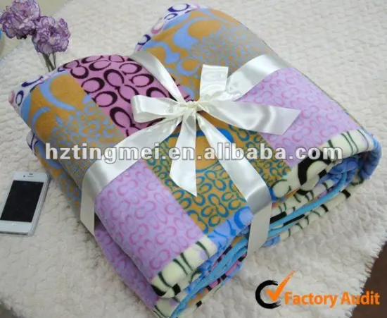100% coral fleece blanket