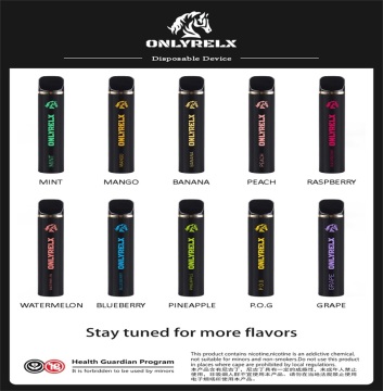 Unikalne projekcie wyświetlone jednorazowe Vape 1600 Puffs