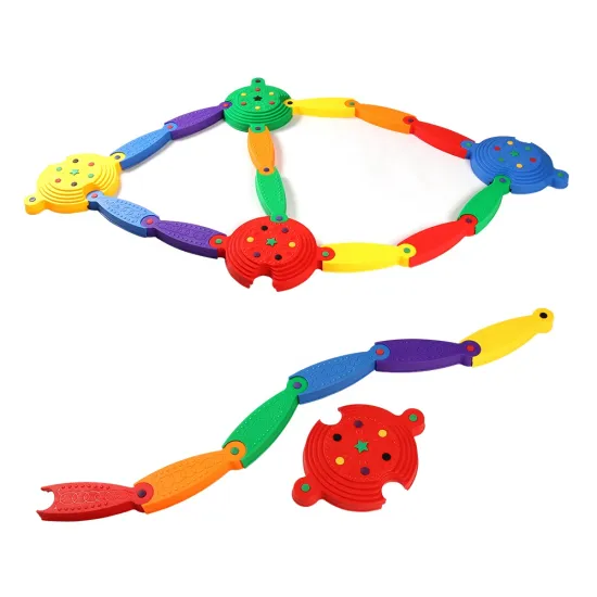 Colored Islands Balance Stepping Stones: Educational Toys for Kids' Gymnastics and Sensory Integration