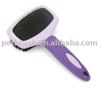pet two-sided plastic brush