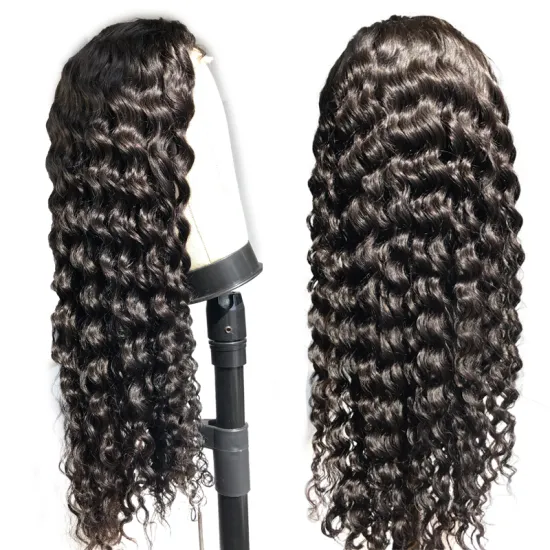 Wholesale Deep Wave HD Full Lace Wigs Human Hair Lace Front Peruvian Virgin Hair 360 Lace Front Wigs for Black Women