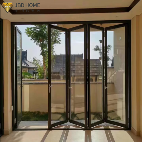 Panoramic Aluminum Bi-fold Glass Door for Patio & Balcony