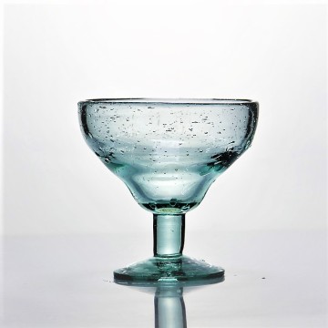 Creative Recycled Green Bubbled Cocktail Martini Glasses