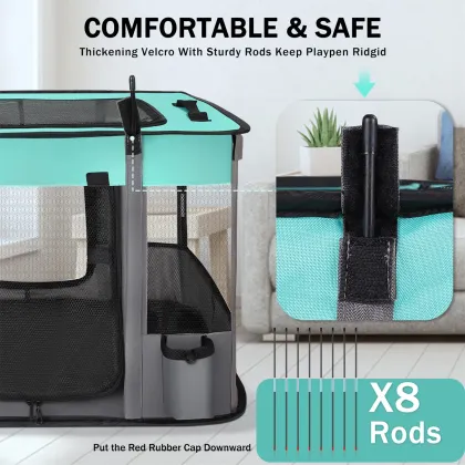 Wholesale Custom Logo Foldable Water-Resistant Dog Cat Tent Playpens