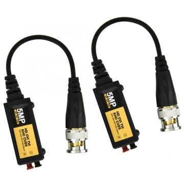 5MP HD Video Balun BNC CCTV Transceiver via UTP CAT5 Cable up to 300m