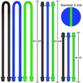 Custom Silicone Cable Tie Reusable Rubber Twist Tie