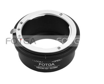 Fotga Mount Adapter Rings For Nikon G Af-s / Canon Ef-eos M Mirrorless Camera For  Ef / Efs Lens