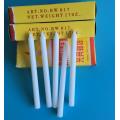 Bright white holy brand happiness candles