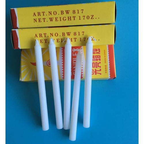 Bright white holy brand happiness candles