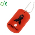 Etichetta pet con codice QR personalizzato in silicone con tag dog tag