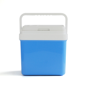 European Style 24L Insulated Blue Cooler Box for Camping, Parties, and Fishing