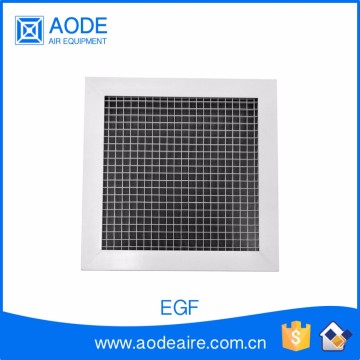 Aluminium Eggcrate air grille With fixed Core for industrial ventilation system, EGF return air grille
