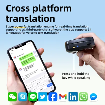 OWS wireless AI intelligent translation earphone