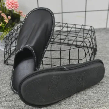 Home Slipper Indoor Comfort TPR Sole leather slipper
